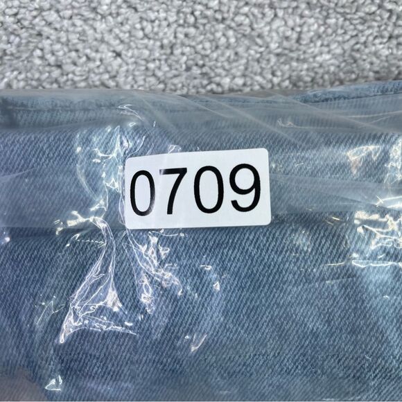 Hollister Dad Jeans Women’s 25 Short Blue Straight High Rise Flower Embroidered - Picture 12 of 12